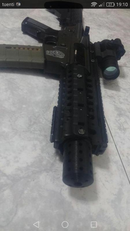 Bocacha adaptada a fusil cortado. Interior de 20mm