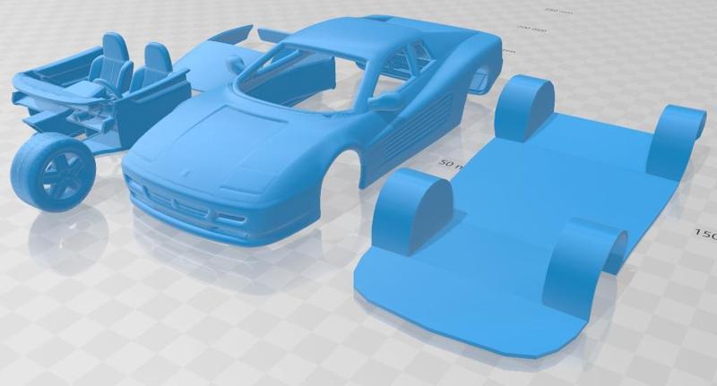 Ferrari Testarossa 512TR 1991 Printable Car