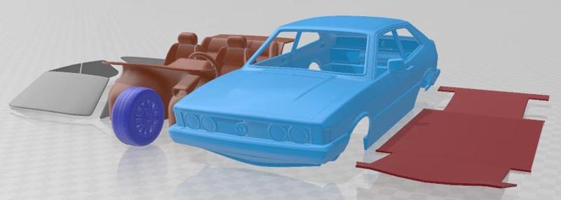 Volkswagen Scirocco 1977 Printable Car