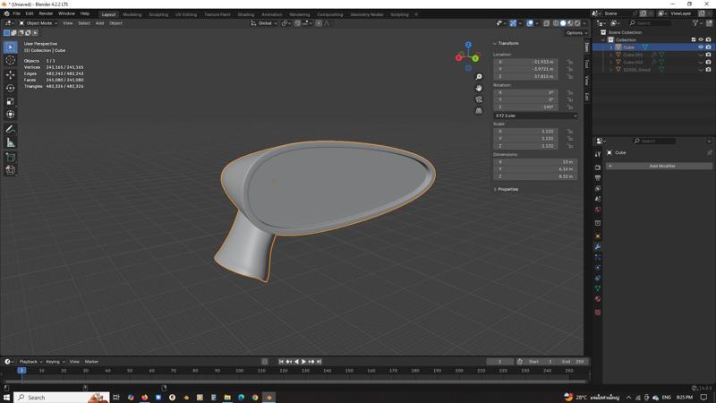 1/24 Spoon sport mirror.