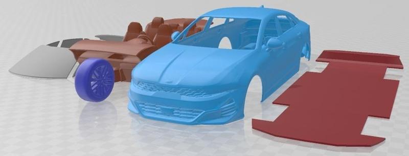 Kia K5 GT 2021 Printable Car