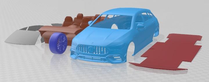 Mercedes Benz CLA45 S AMG Shooting Brake 2020 Printable Car