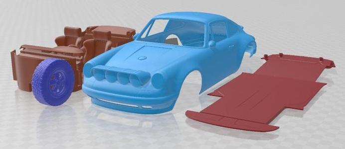 Porsche 911 Classic Off Road Printable Car