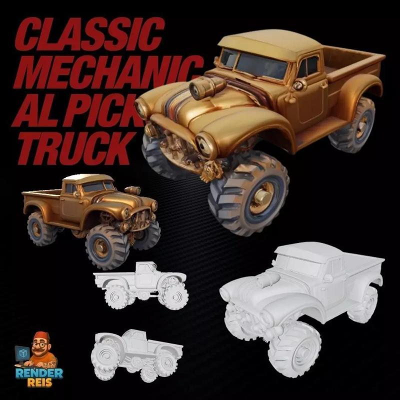 Classic Mechanical Pickup Truck