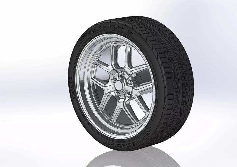 Custom wheels Ridler Style 610 for your scale model