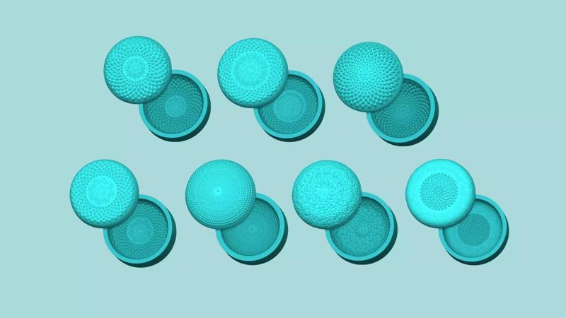 07 Sunflower Center Mold Collection - Silicone Maker - Template