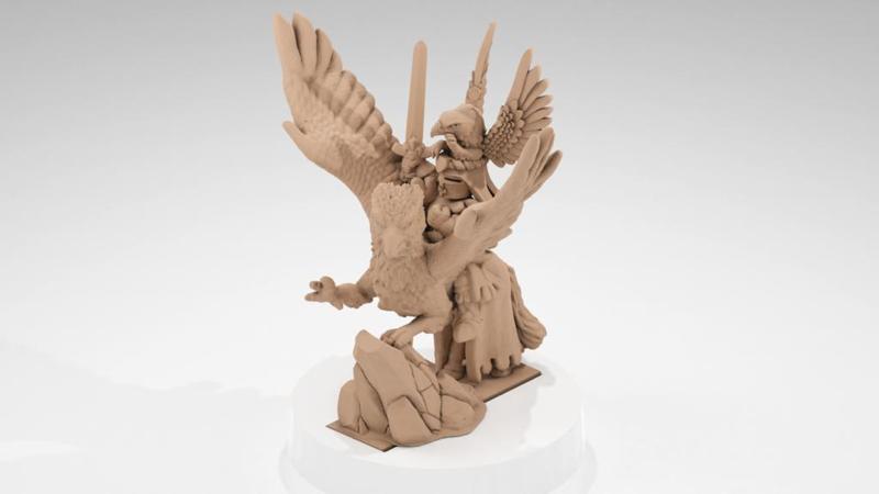 Warmaster Bretonnian General on Hippogriff