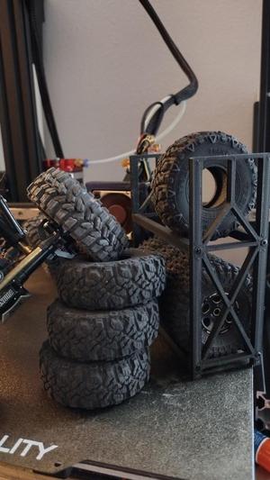 1:24th / 1:18th Scale Tire Rack