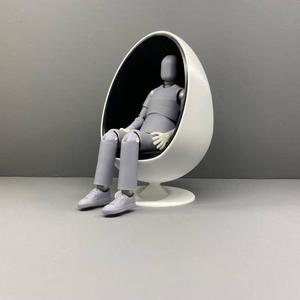 Egg chair for 1/12 to 1/10 scale figures