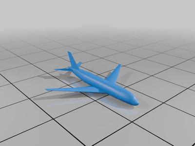 Boeing 787 with stand