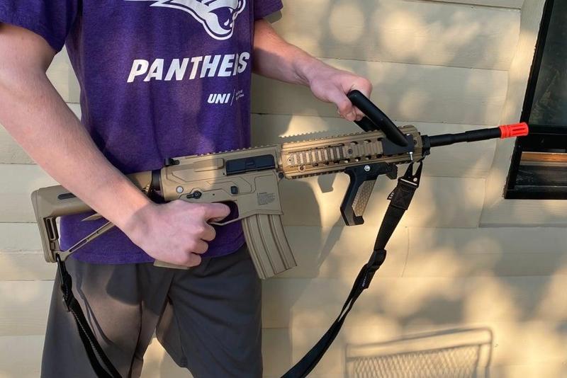 M4 Chainsaw Foregrip, M134 Conversion (Airsoft)