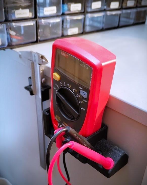 Multimeter wall holder