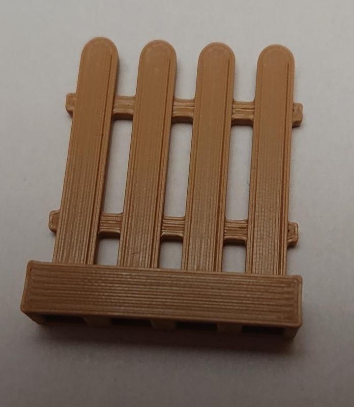 wood fence with wicket (lego compatible)