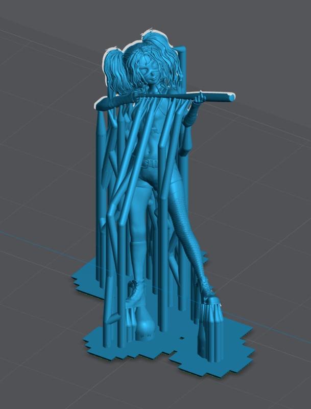 Ill_Drakon's Harley Quinn - Presupported