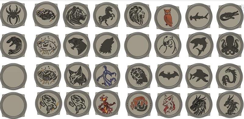 DND Tokens Animals
