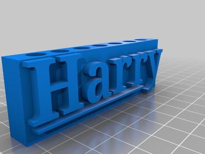 Nameplate/pencilholder (Harry)