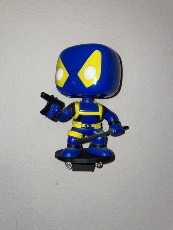 small shelf perfect for loose funkos