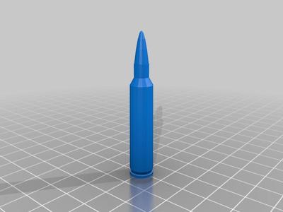 .223/5.56 dummy round with firing pin hole
