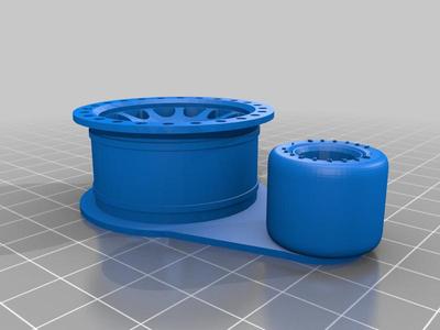 Thumbsteer modified traxxas tqi method style wheel