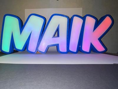 Led Name Maik