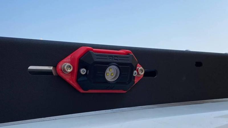 Rough Country LED Rock Light 20Deg Roof Rack Bracket 