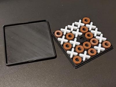 Tic tac toe 5x5 travel edition, no AMS