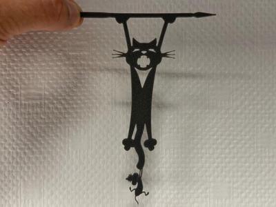 Decor Funny cat and mouse suspended