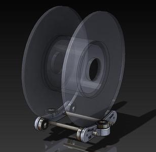 Printer material spool roller rack