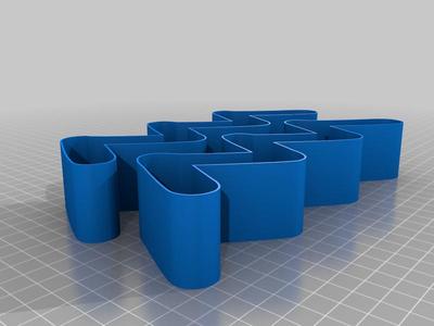 Aquarius symbol, nestable box (v2)