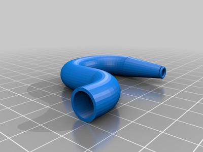Fill tube adapter with elbows
