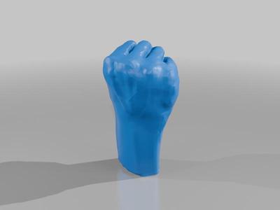 St_Anger fist Higher res, removed base and chains,(for neckless, neckless becomes chains)