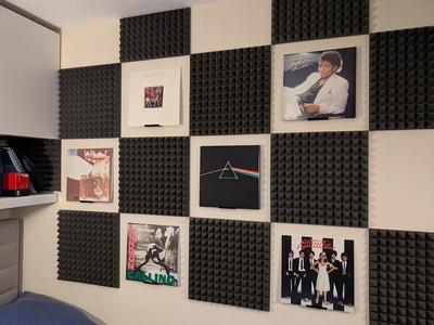 Screw-in vinyl record wall holders