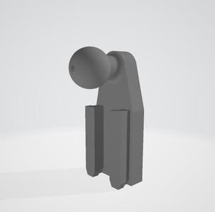Permobil Phone Ball Mount short 