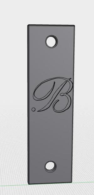 Door Bell cover Letter B