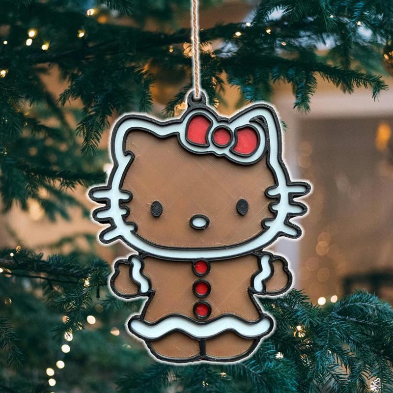 Christmas Hello Kitty Gingerbread Tree Ornament