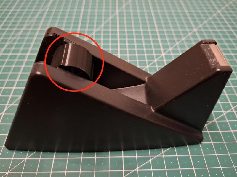 Tesa tape dispenser roller / cylinder spare part - simple design, prints fast