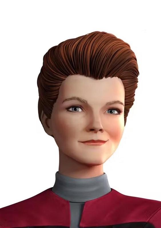 Hologram Janeway Figure Head- Star Trek Prodigy