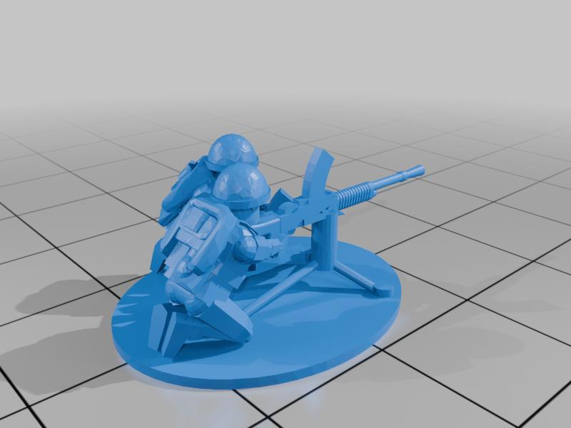 japanese infantry firing 13mm HMG