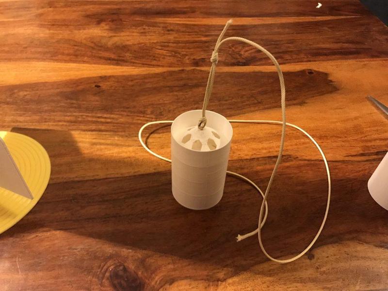 Model Rocket Baffle (parachute protection) for 24mm model rockets, printed without any support