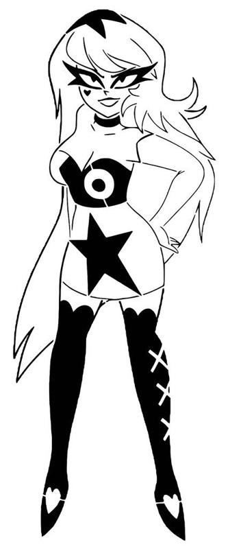 Verosika Mayday stencil 5