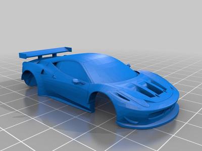 Ferrari 458 GT3 HO Slot Car Shell