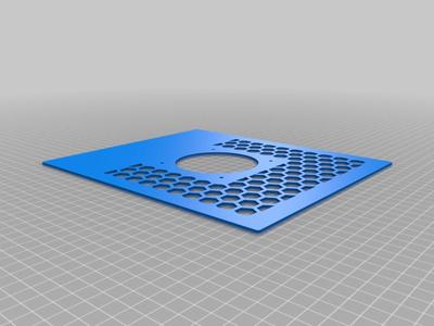 Voron 0 (0.1, 0.2) rear panel with 80mm fan