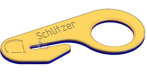 Two sided Hook Knife for 9mm Cutter Knife Blade