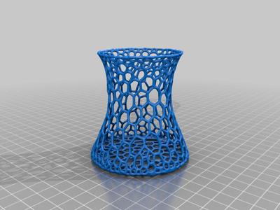 Toothbrush cup Voronoi style