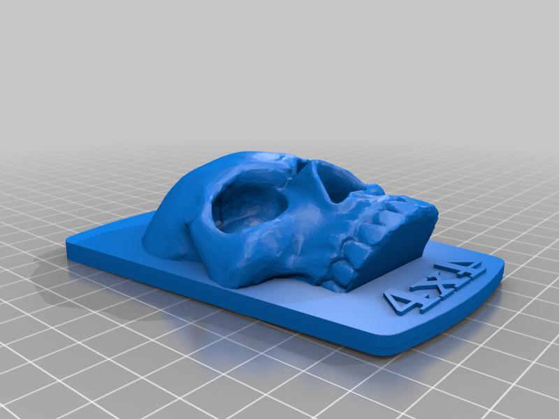 Lada Niva front Logo 4*4 Skull