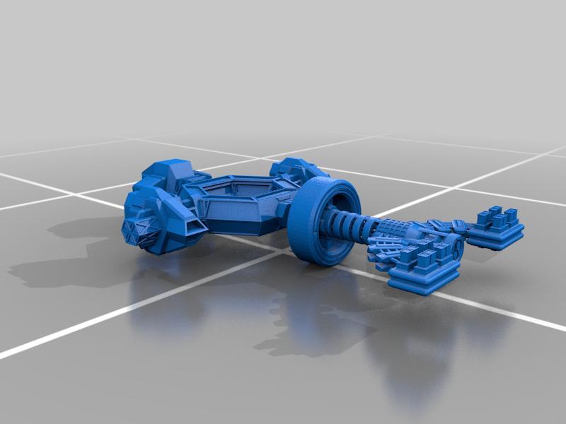 Silent Cross starship