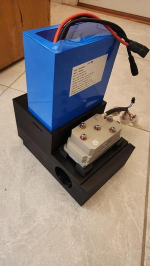 Razor SX500 Battery Box Modified for Specific Battery and Controller