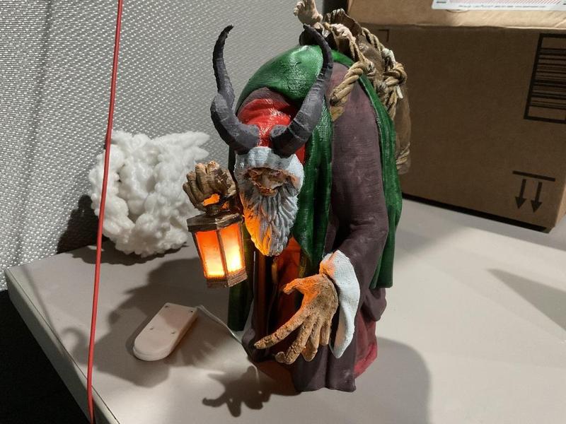 Krampus's lantern and claw