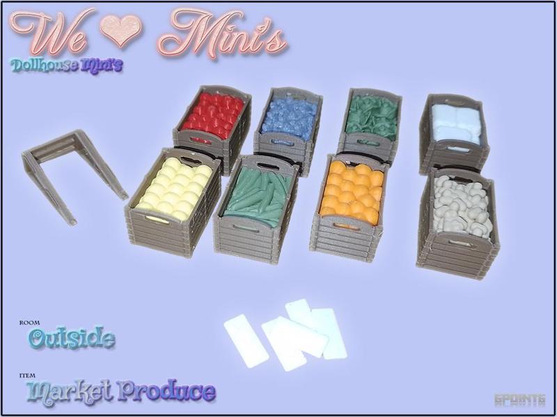 Dollhouse - Market Stall Produce 1:18 1:12
