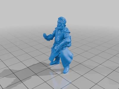Dnd Miniature - Human Wizard (Mago Humano)